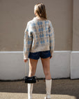 Classic & Cozy Snowflake Knit Jumper in Blue