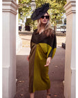 Statement Fascinator Hat With Feather Detail In Black