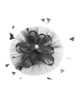 Mesh Fascinator with Sculpted Bow And Faux Pearl Detail