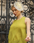 Mesh Fascinator with Sculpted Bow And Faux Pearl Detail