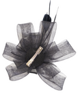 Rose Floral And Feather Fascinator With Hair Clip