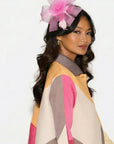 Rose Floral And Feather Fascinator With Hair Clip