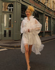 Statement Fascinator with Veil, Bow and Feather Accents