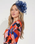 Mesh Fascinator with Sculpted Bow And Faux Pearl Detail