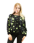 Star pattern knitted jumper