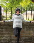 Stripe Mix yard oversize Jumper (Black)