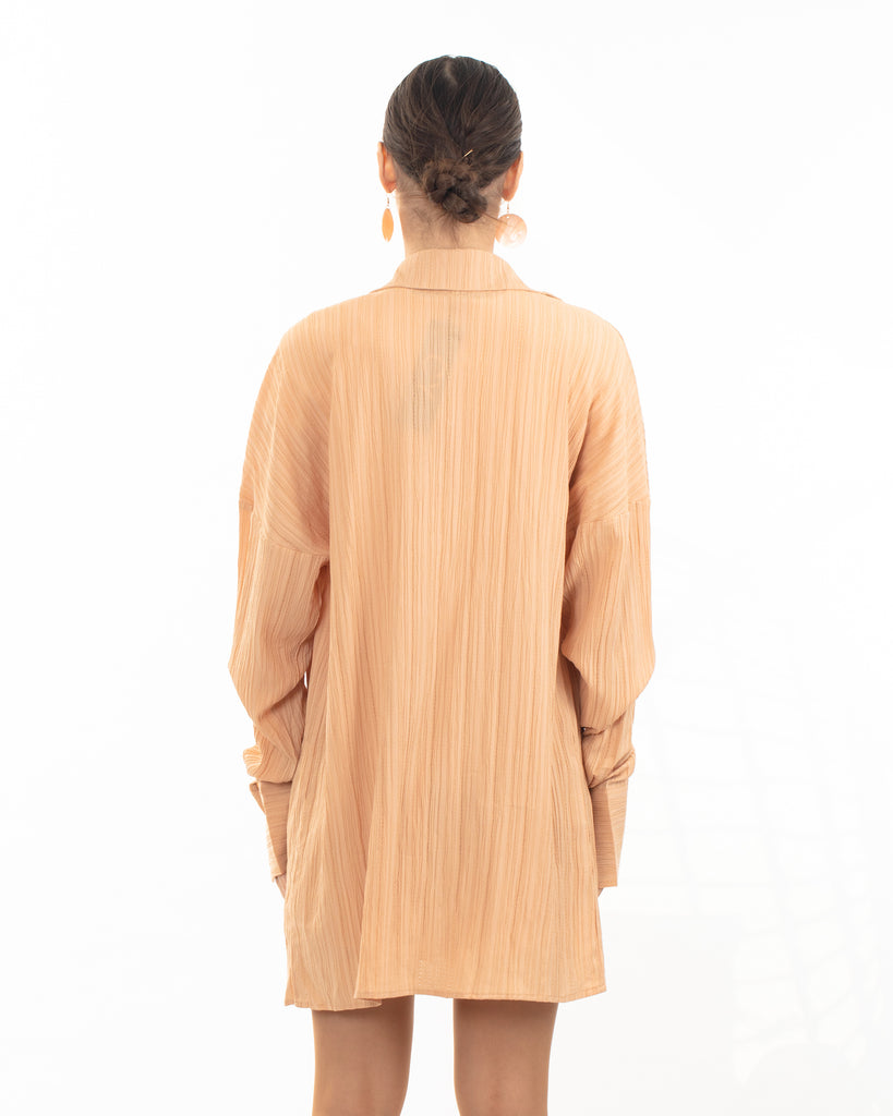 Cotton blend Duben shirt and shorts in relaxed fit co-ords Suits in Orange
