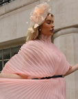 Mesh Fascinator with Sculpted Bow And Faux Pearl Detail