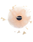 Mesh Fascinator with Sculpted Bow And Faux Pearl Detail
