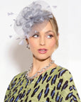 Mesh Fascinator with Sculpted Bow And Faux Pearl Detail