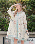 Seaworld artwork print Stain Oversized shirt dress