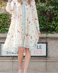 Seaworld artwork print Stain Oversized shirt dress