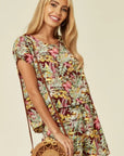 Floral Print Suits (Brown)
