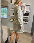 Gold metallic design long jumper