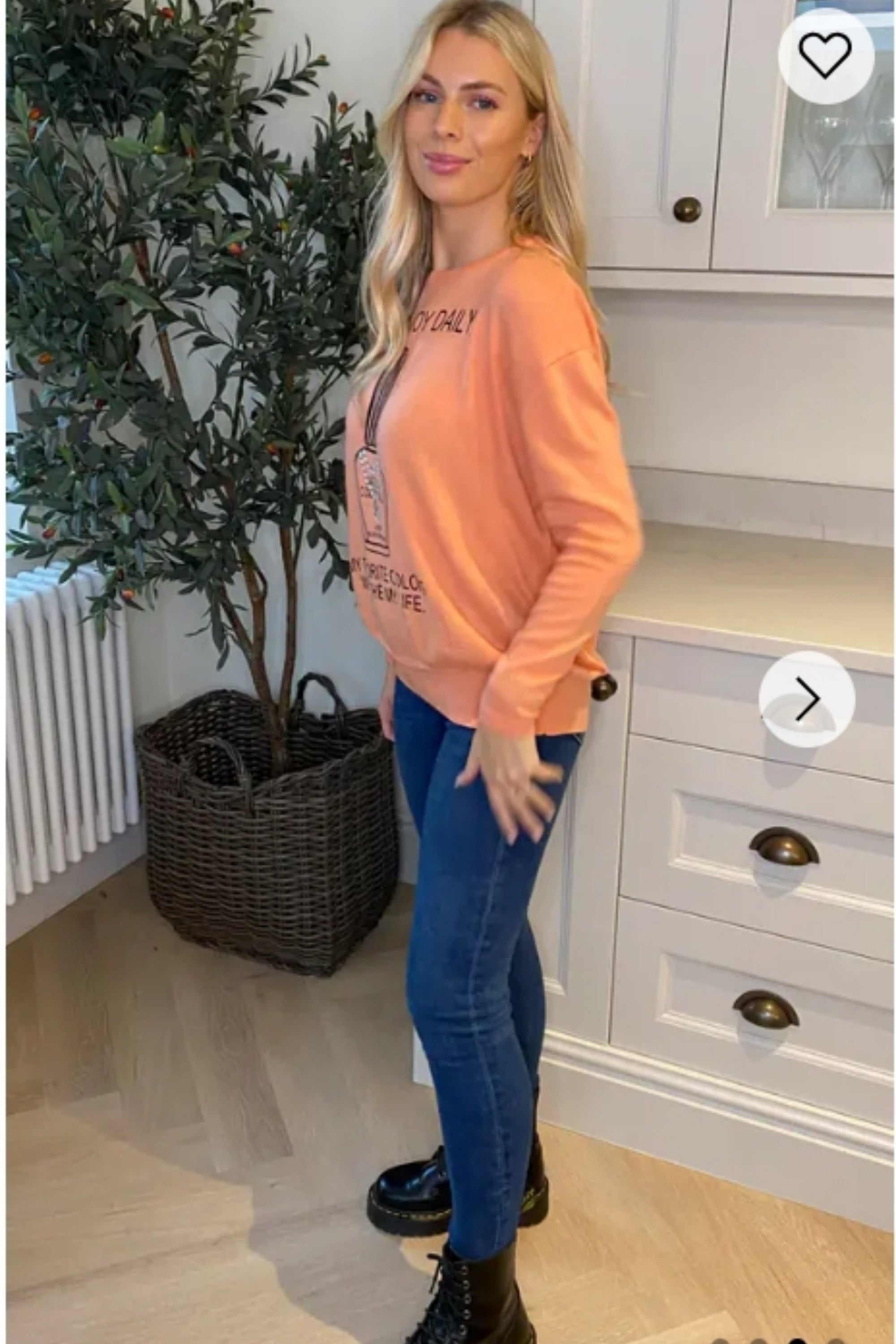 Nail Print Embellished Jumper