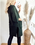 Cape sleeves Coat (Green)