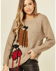 Fringe cable knit Jumper