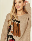 Fringe cable knit Jumper
