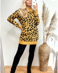 Leopard Print Fine Knit Jumper