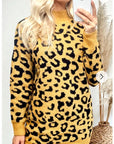 Leopard Print Fine Knit Jumper