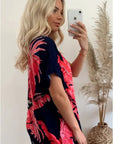 Coconut tree leaves print Top