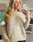 Cream Knitted Jumper Knitwear