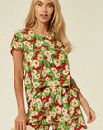 Floral Print Suits (Red)