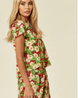 Floral Print Suits (Red)
