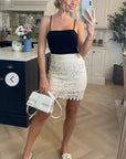 Floral Crochet summer Skirt