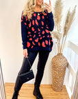 Animal Leopard Print Oversize Jumper