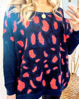 Animal Leopard Print Oversize Jumper