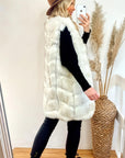 Plus Size Faux Fur Gilet