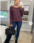 Burgundy Color knitted jumper