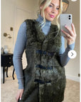 Faux Fur Longline Gilet