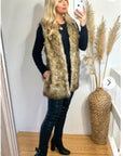 Faux Fur Longline Gilet