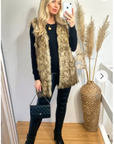 Faux Fur Longline Gilet