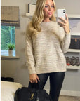 Cream Knitted Jumper Knitwear