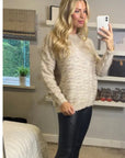 Cream Knitted Jumper Knitwear