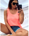 Hot pink vest top