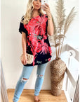 Coconut tree leaves print Top