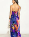 Vibrant colors Animal Print Maxi Dress