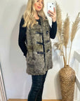 Faux Fur Longline Gilet