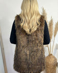 Faux Fur Longline Gilet
