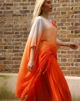 Sunset Ombre Draped Top & Pleated Trouser Co-Ord