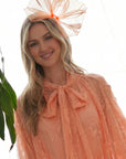 Sculptural Fascinator Headband with Feather Accents