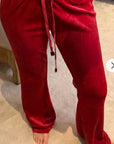 Velvet Zip-Up Hoodie & Straight Leg Jogger Co-Ord Set
