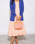 Mesh Lace Cardigan Beach Wear (Royal Blue)