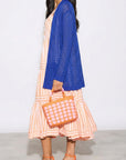 Mesh Lace Cardigan Beach Wear (Royal Blue)