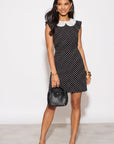 Polka Dot Print skater Dress