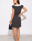Polka Dot Print skater Dress